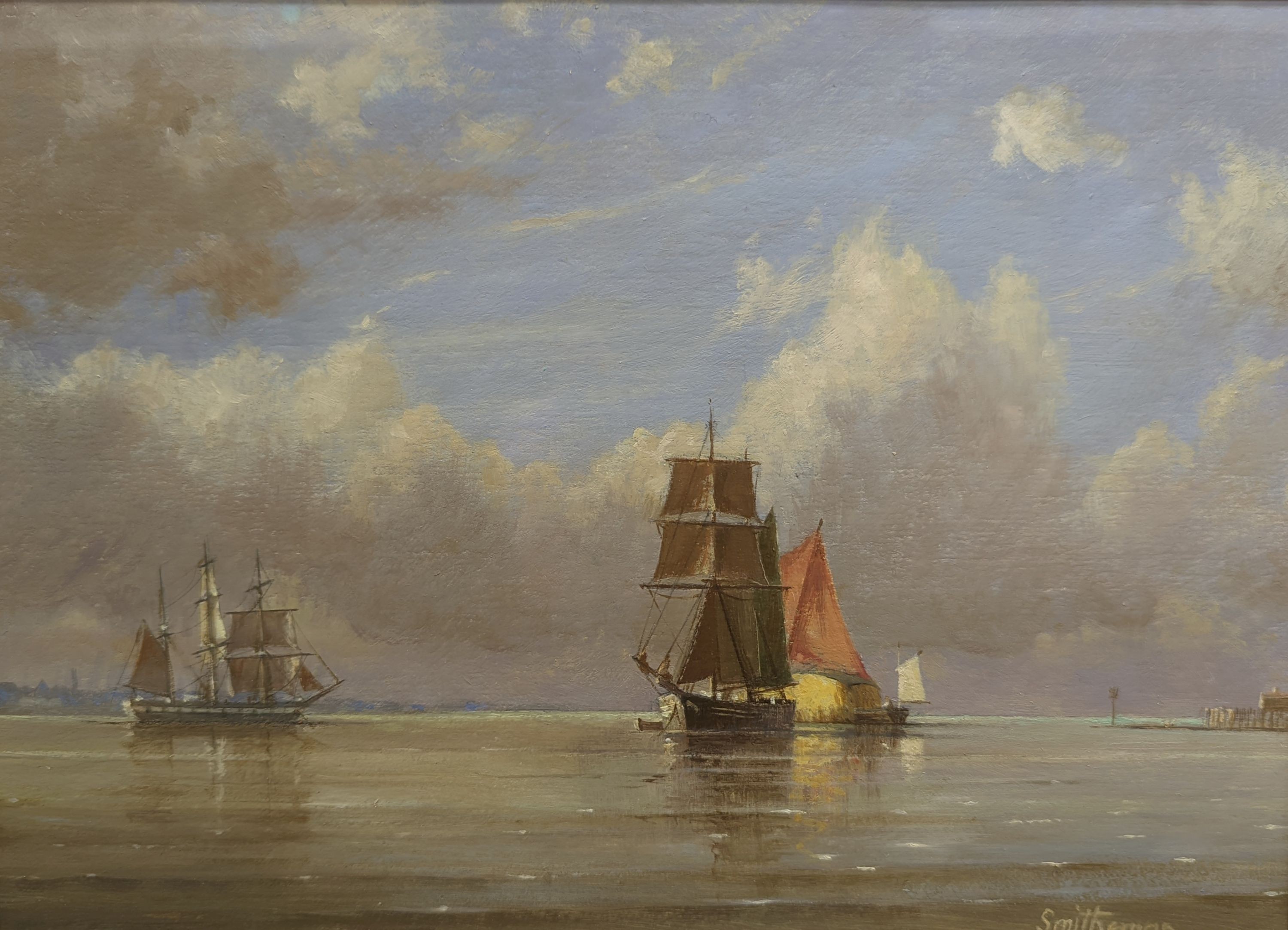 S. Francis Smitheman (1927-2016), oil on panel, 